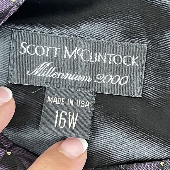 Scott McClintock Tank Top Womens 16W Y2K Millennium 2000 Sleeveless Button Back - Picture 4 of 9